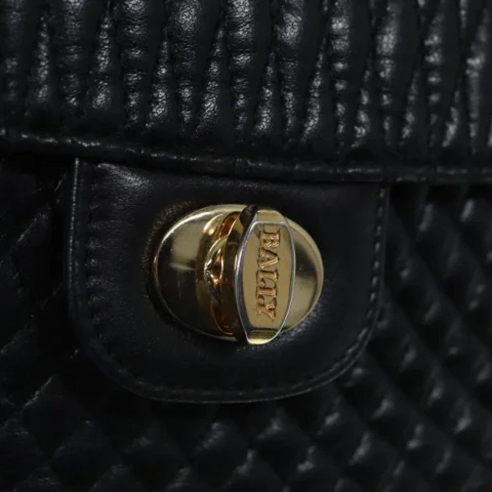 Bally Pre-owned Leather shoulder-bags Black Dames