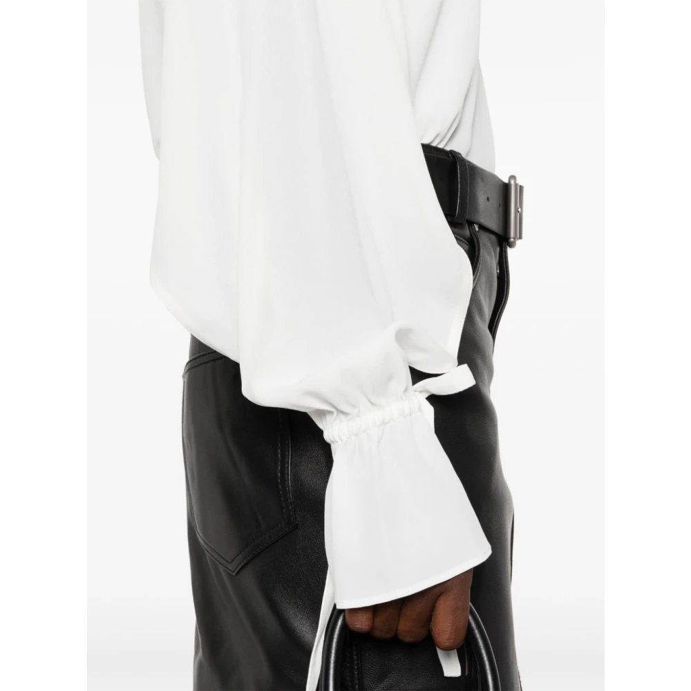 pinko Shirt met uitsnijdingen White Dames