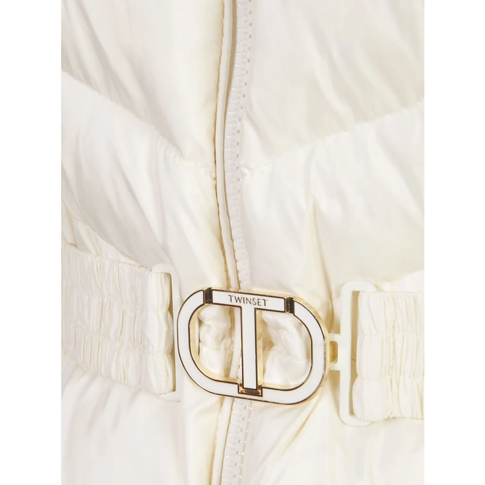 Twinset Witte Jassen & Mantels voor Vrouwen White Dames