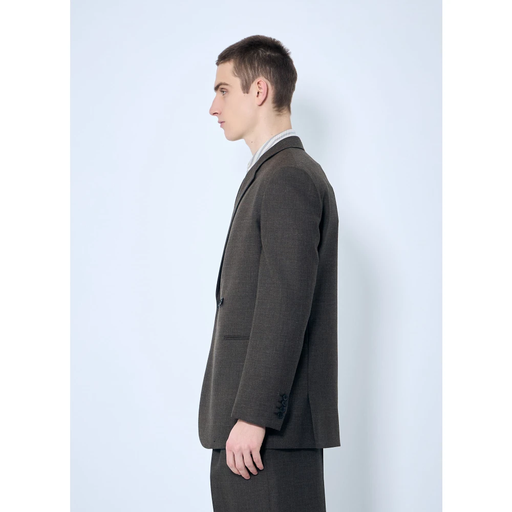 The Row Wollen Single-Breasted Blazer Brown Heren