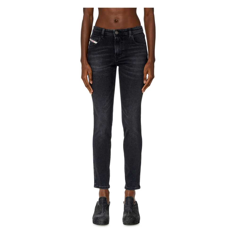 Diesel Skinny Jeans 2015 Babhila Black Dames