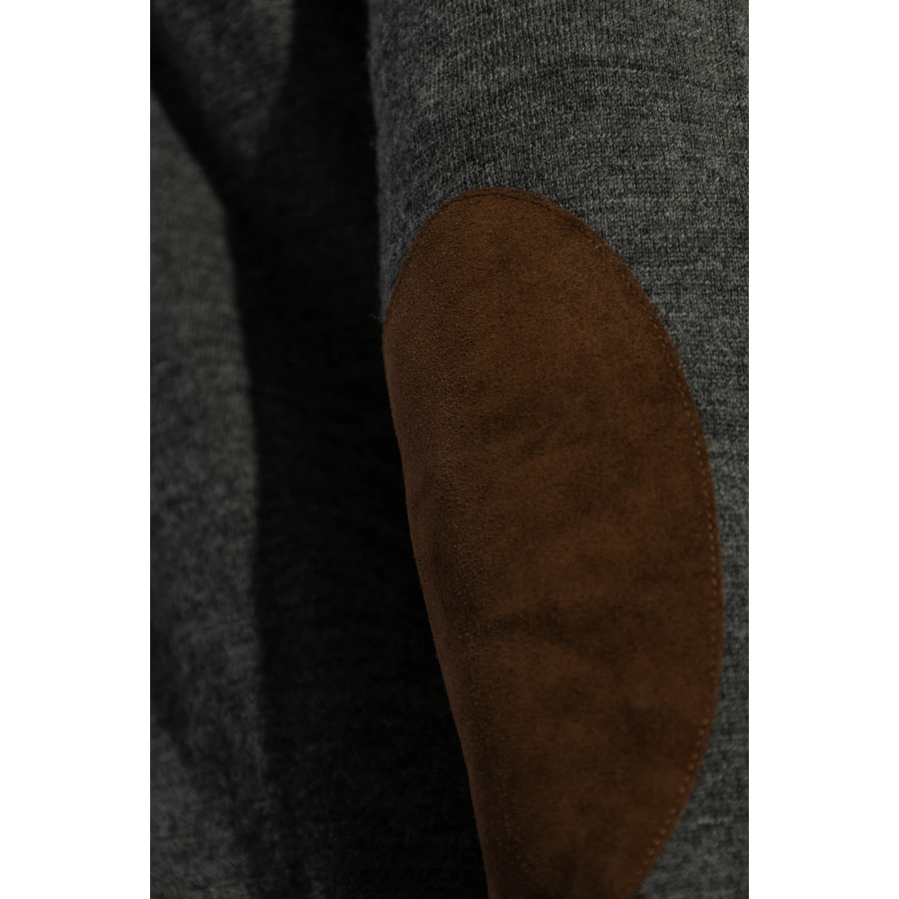 Maison Margiela Trui met elleboogpatches Gray Heren