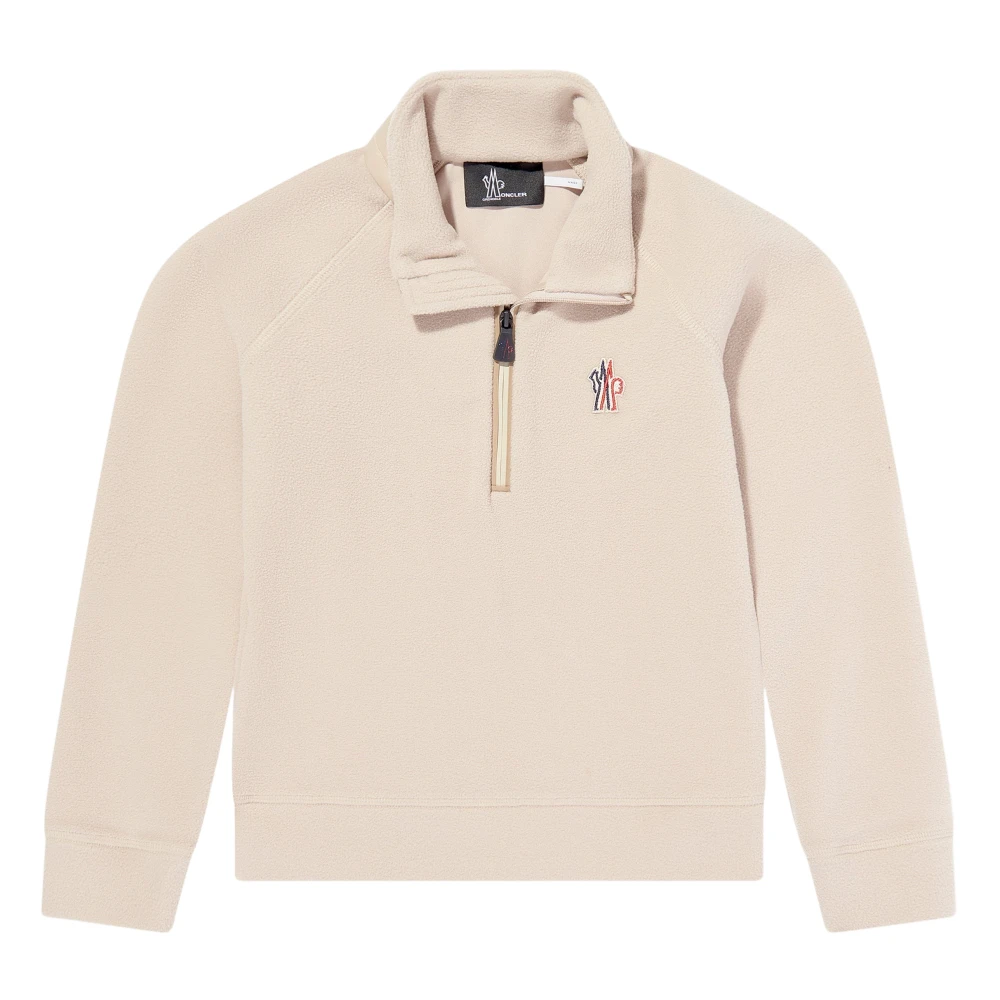 Moncler Beige Grenoble Thermal Top - Male - Kids Sweatshirts - 6 Y - Kids