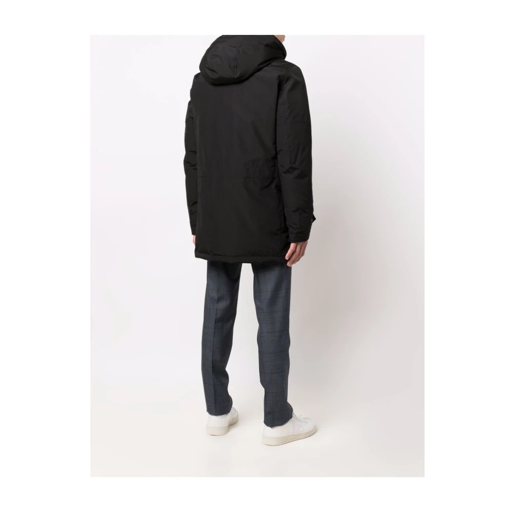 Woolrich Zwarte Jas Black Heren