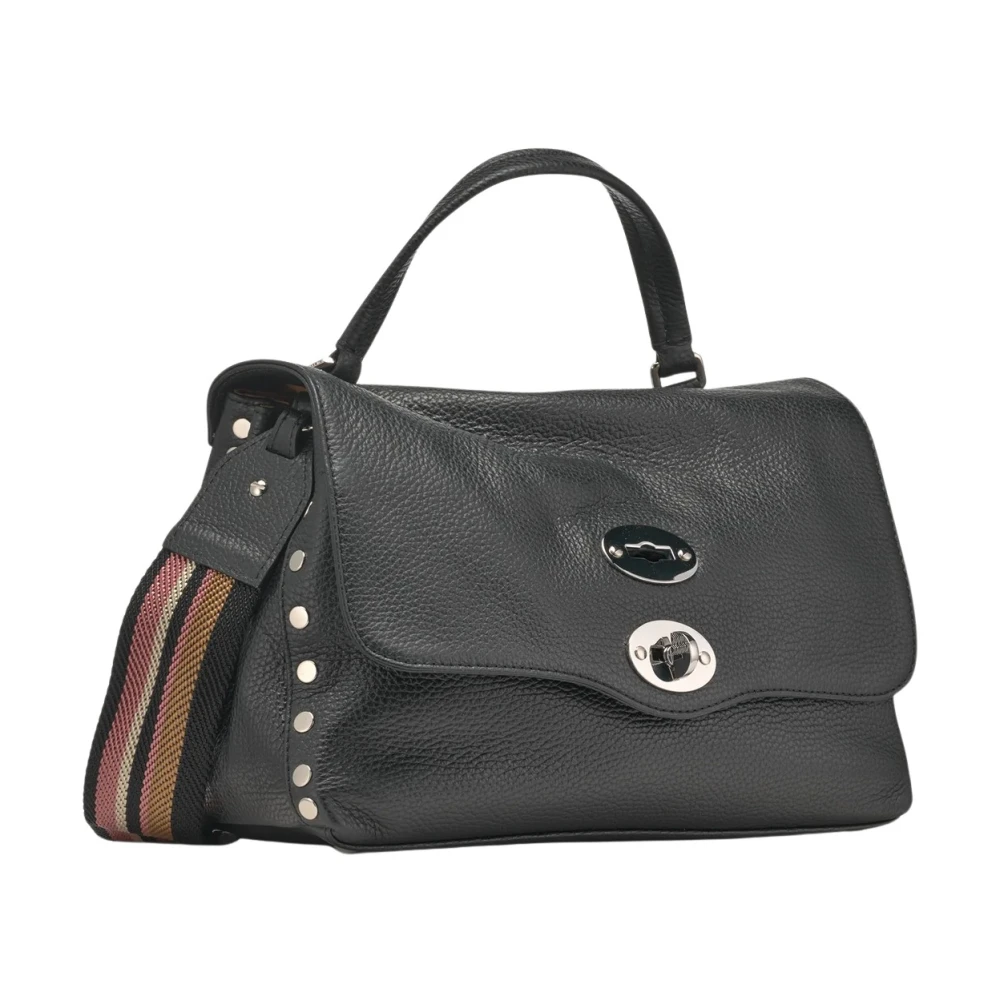 Zanellato Kleine Gehamerde Leren Postina Tas Gray Dames