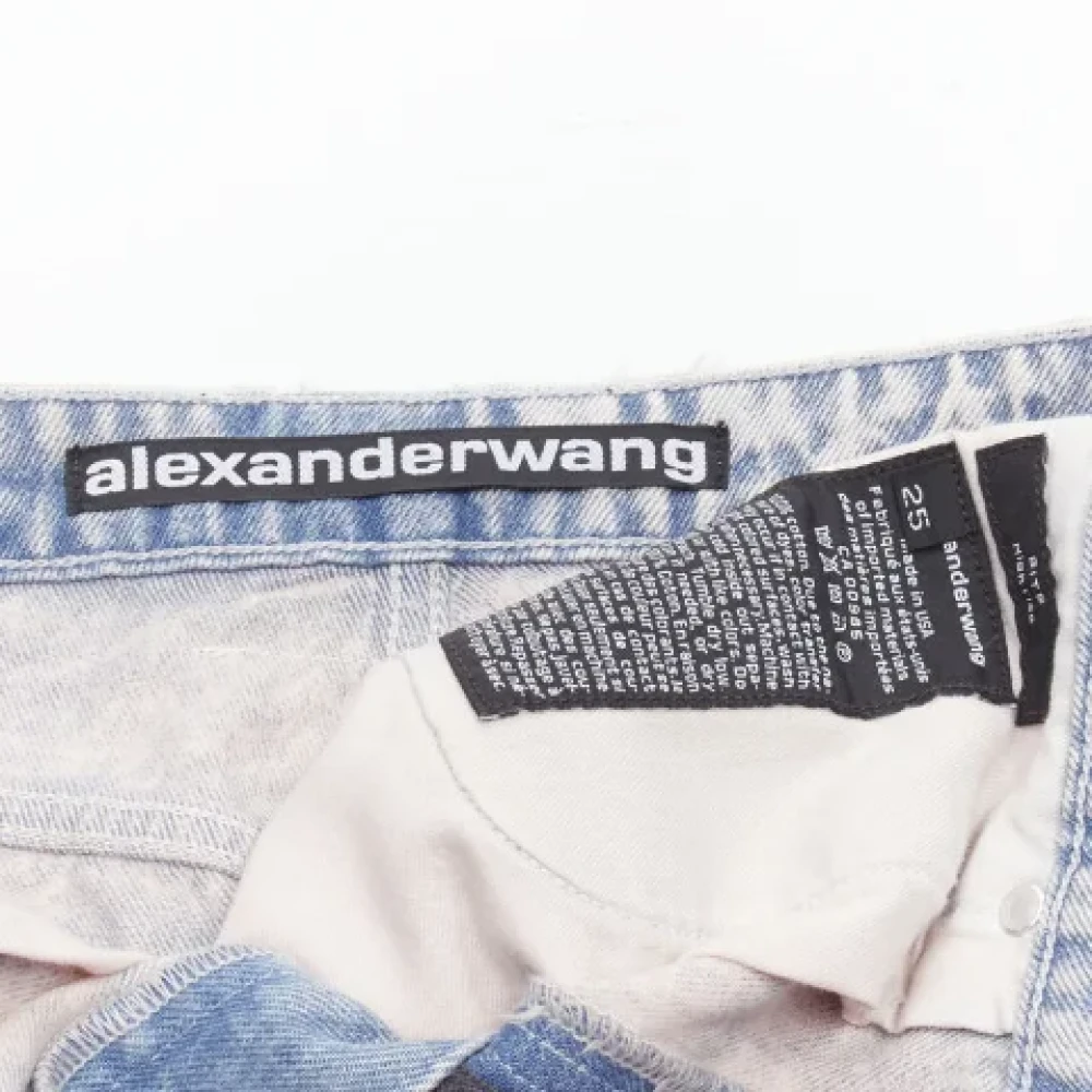 Alexander Wang Pre-owned Cotton bottoms Blue Dames