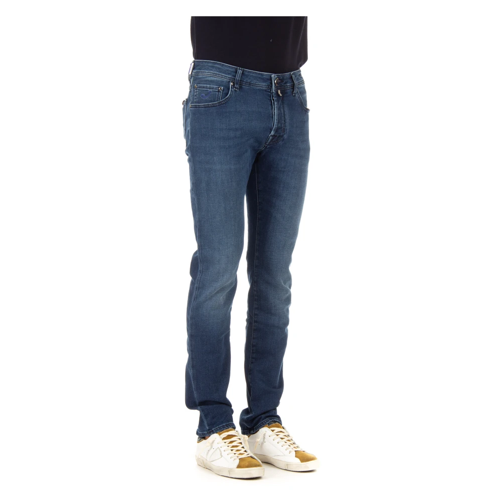Jacob Cohën Denim Jeans met Sartoriale Details Blue Heren