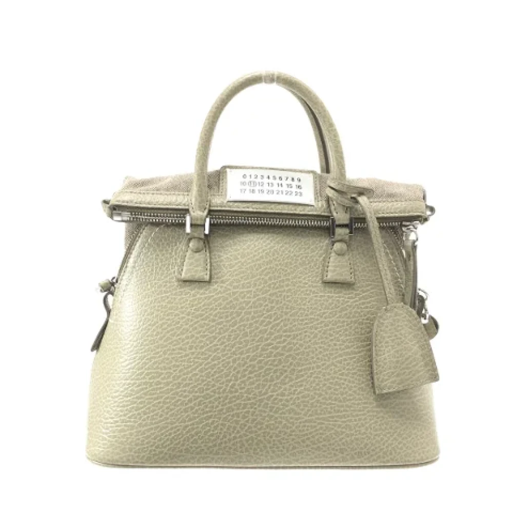 Maison Margiela Pre-owned Leather handbags Green Dames