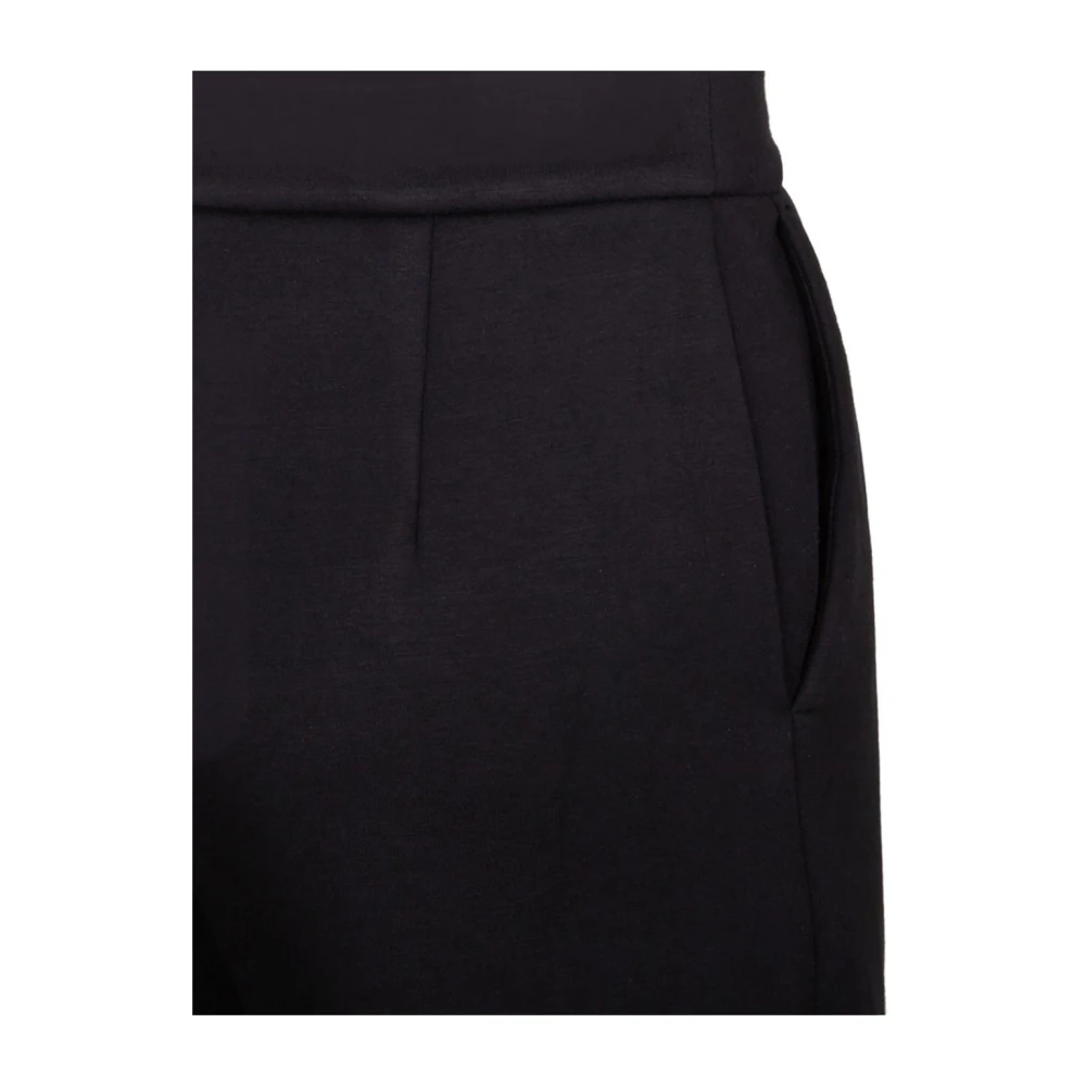 Max Mara Tijdloze Zwarte Broek Rechte Snit Black Dames