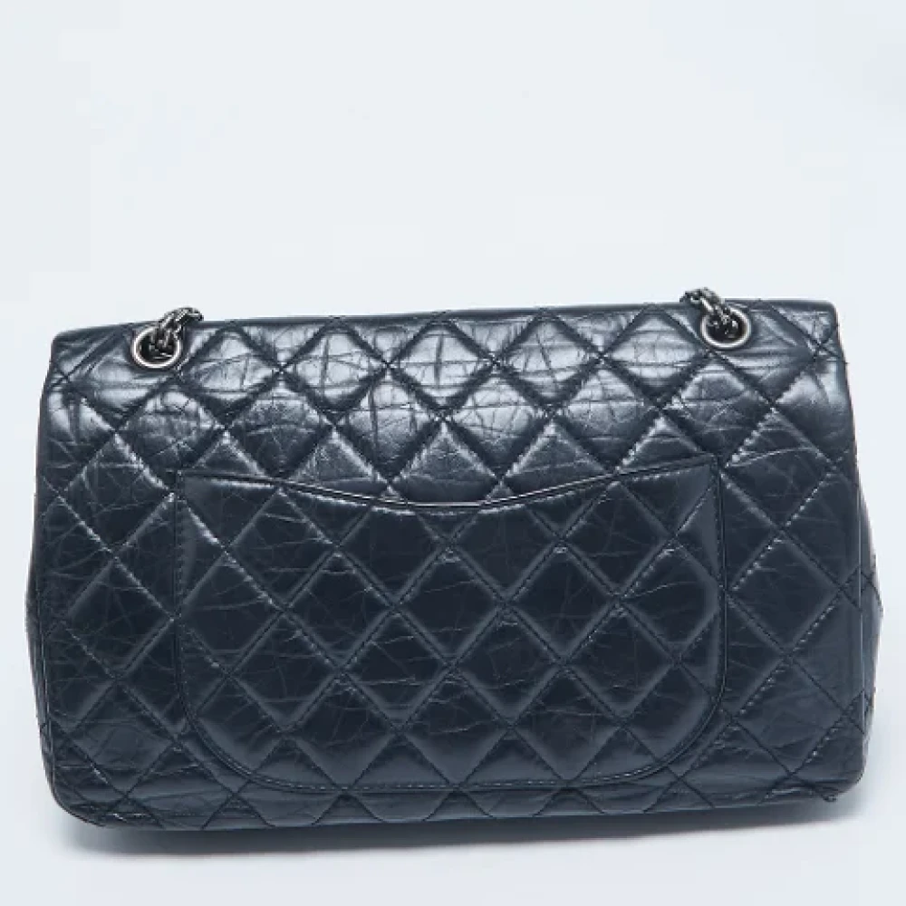 Chanel Vintage Pre-owned Leather chanel-bags Blue Dames