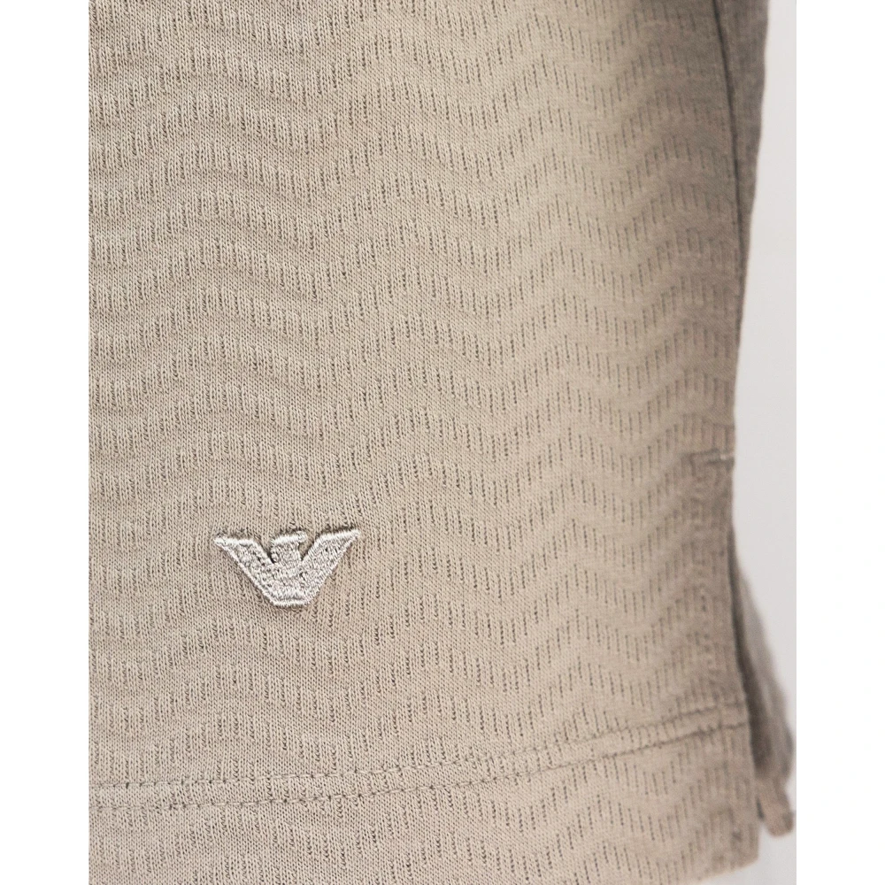 Emporio Armani Stijlvolle T-shirts en Polos Collectie Beige Heren