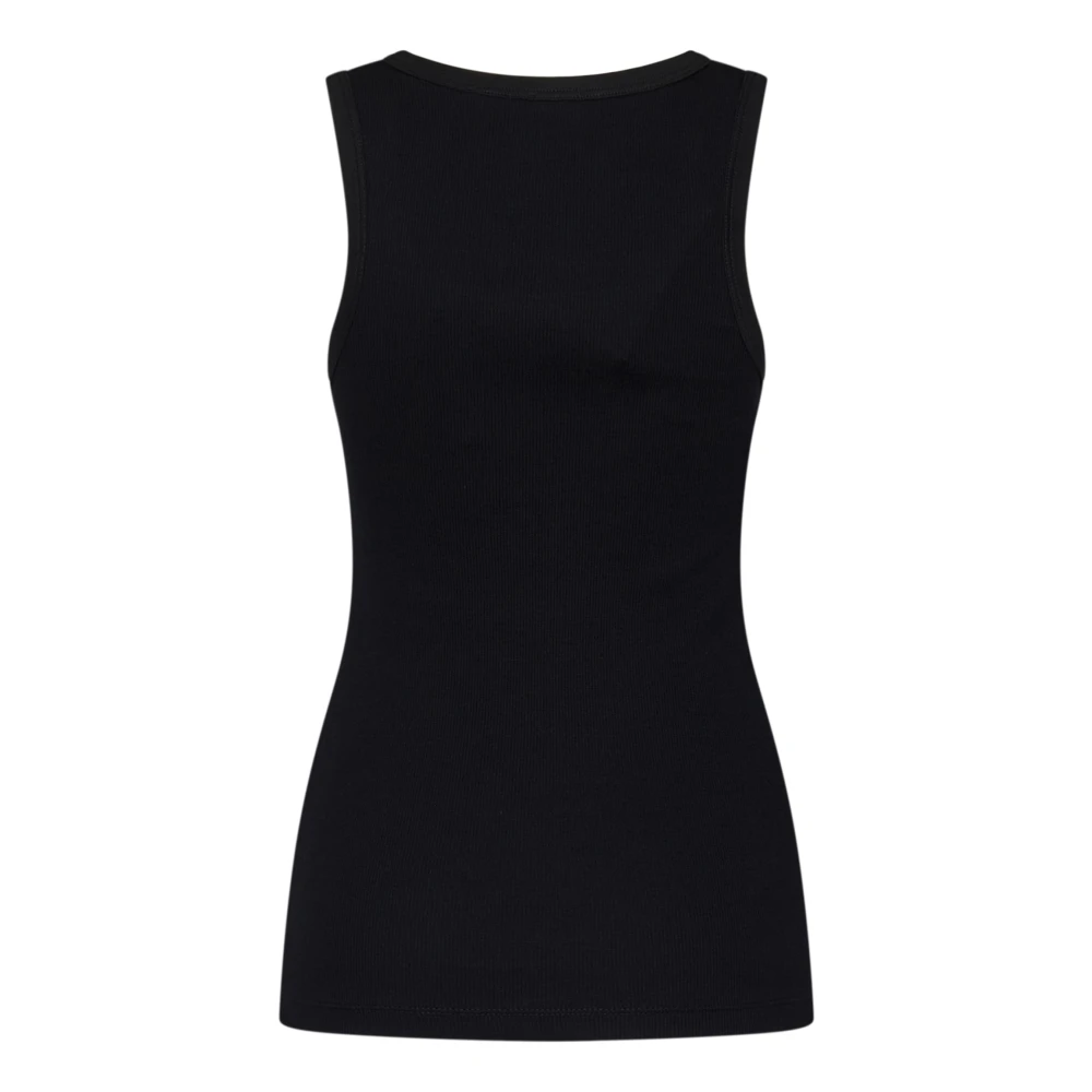 pinko Zwarte Love Birds Logo Top Black Dames