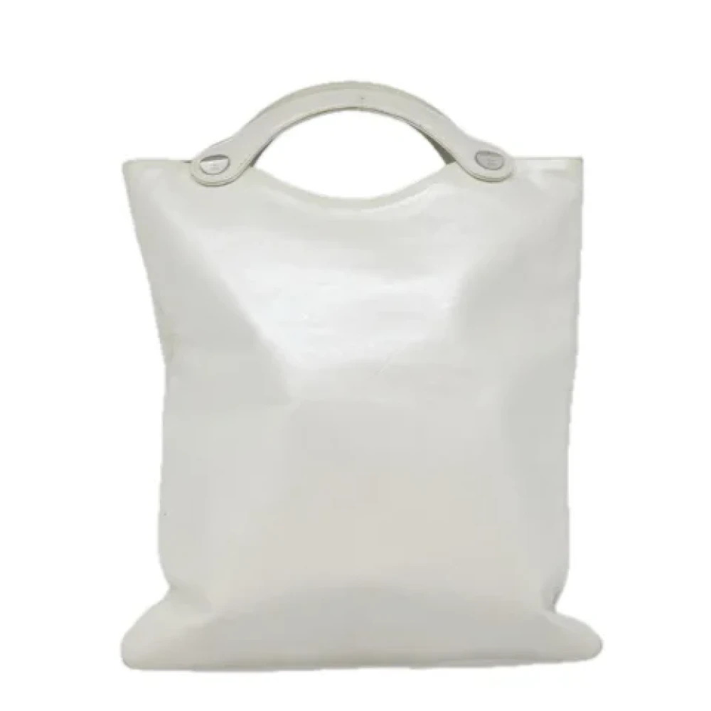 Chanel Vintage Pre-owned Leather handbags White Dames