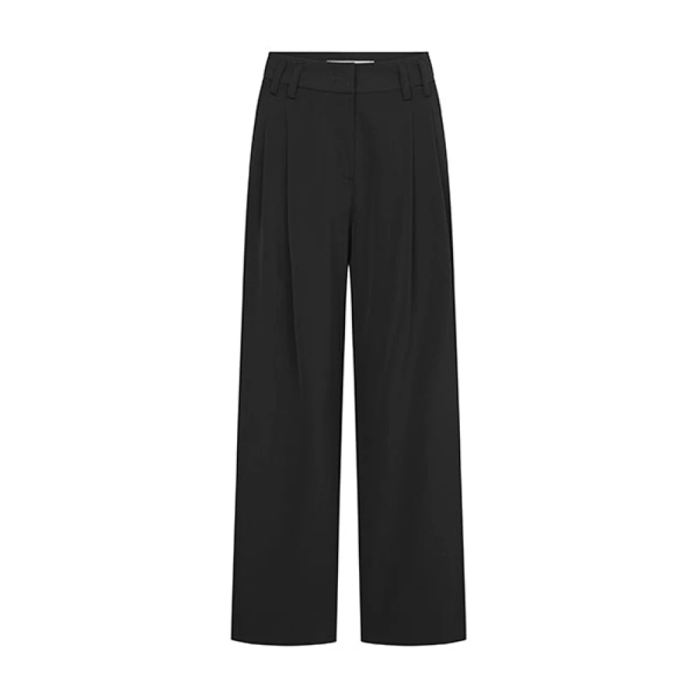 Raffaello Rossi Black Wide Trousers, Female, 2XL, Mayla Wide Trousers