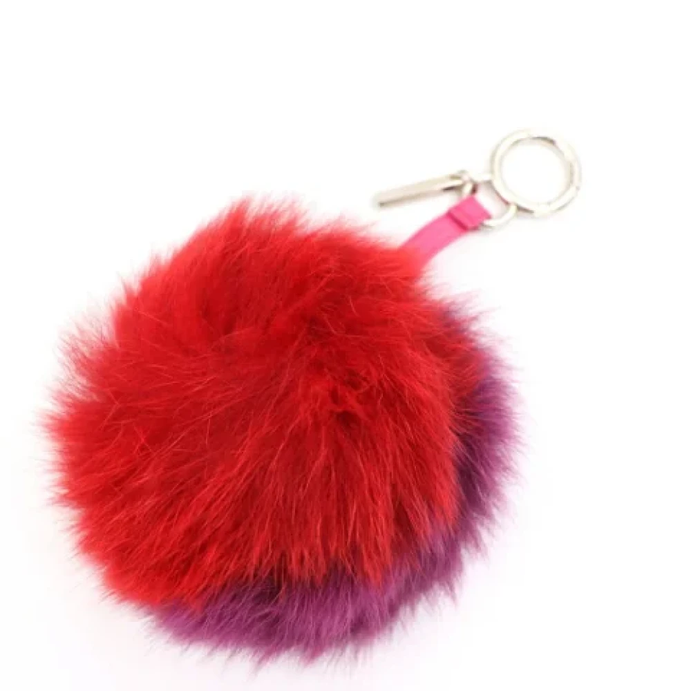 Fendi Vintage Pre-owned Fur key-holders Red Dames