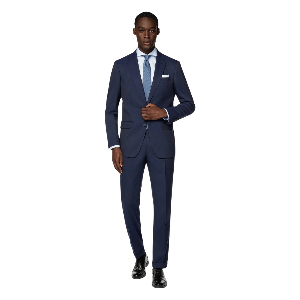 Boggi Milano Wol Stretch Pak Anversa Blue Heren
