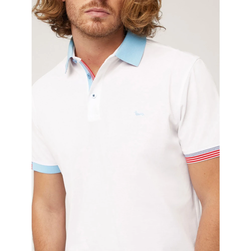 Harmont & Blaine Witte Katoenen Poloshirt White Heren
