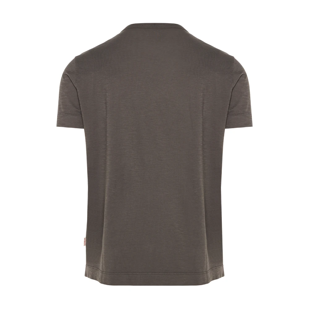 BOB Italiaans Katoenen T-shirt Gray Heren
