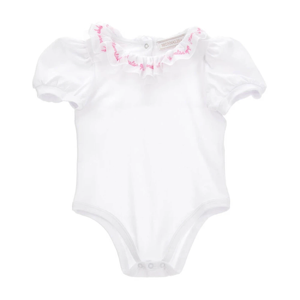 Monnalisa Boys White Bodies & Sets, 18 M, Cotton Body
