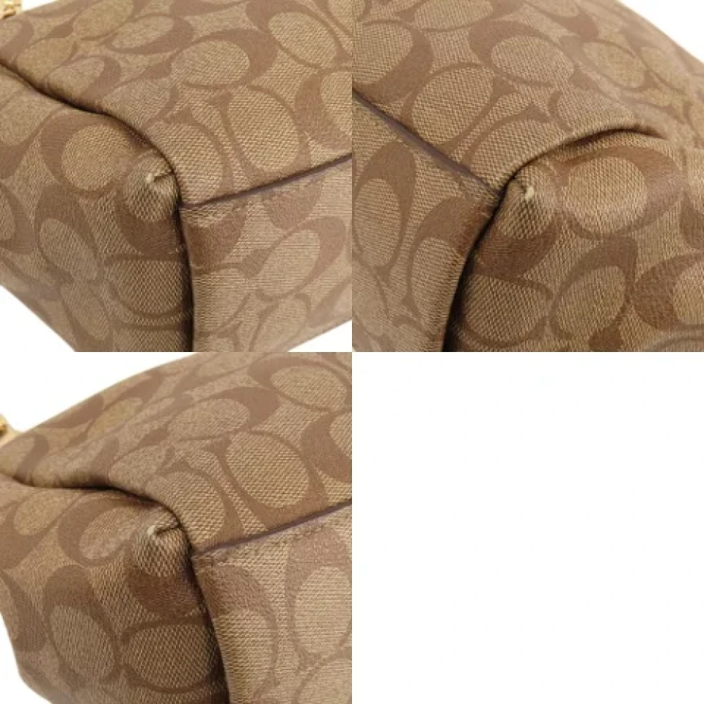 Coach Pre-owned Plastic shoulder-bags Brown Dames