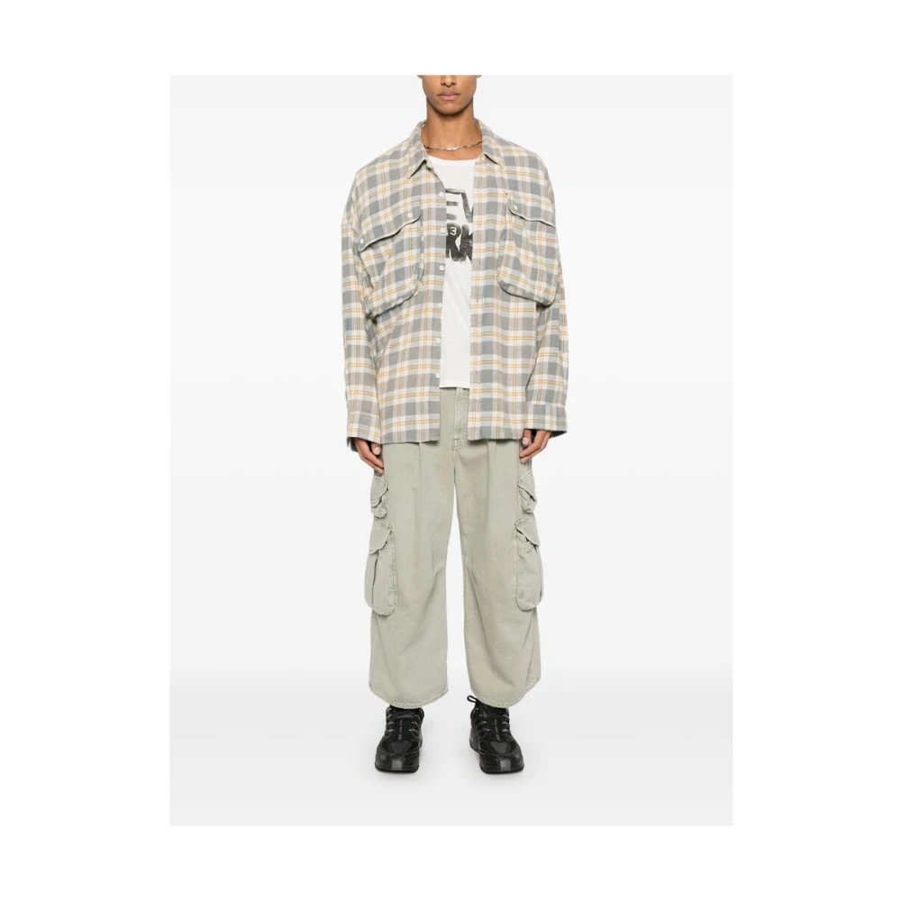 R13 Olijfgroene Klassieke Vijf-Pocket Broek Green Heren