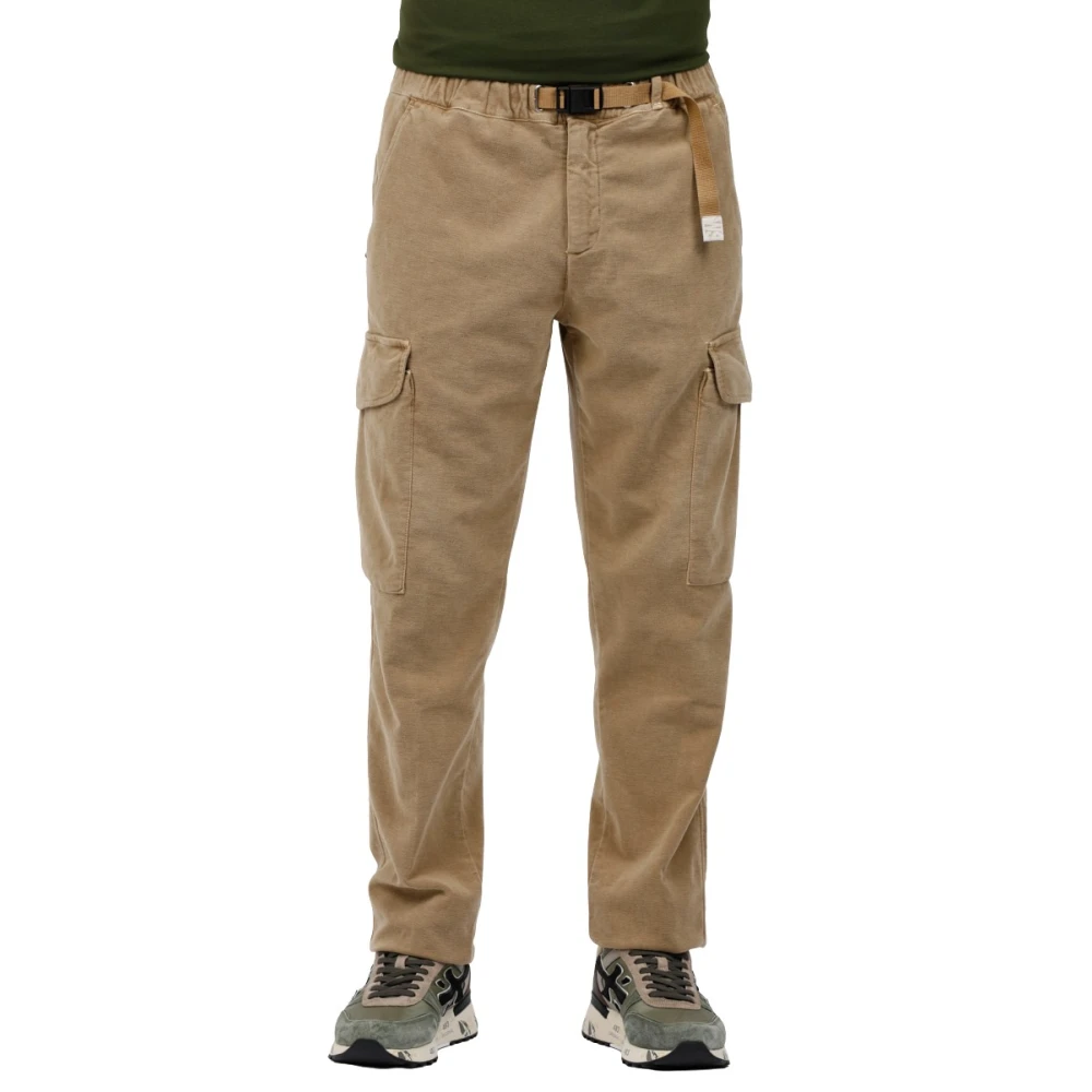 White Sand Cargo broek van ribfluweel Brown Heren