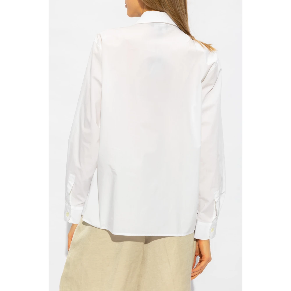 Emporio Armani Katoenen shirt White Dames