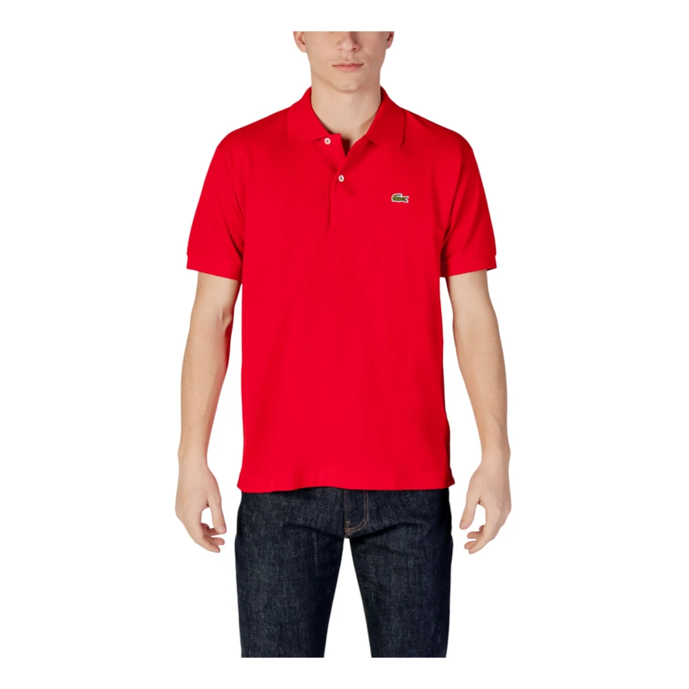 Lacoste Polo Skjorta Kort Ärm Kollektion Red, Herr