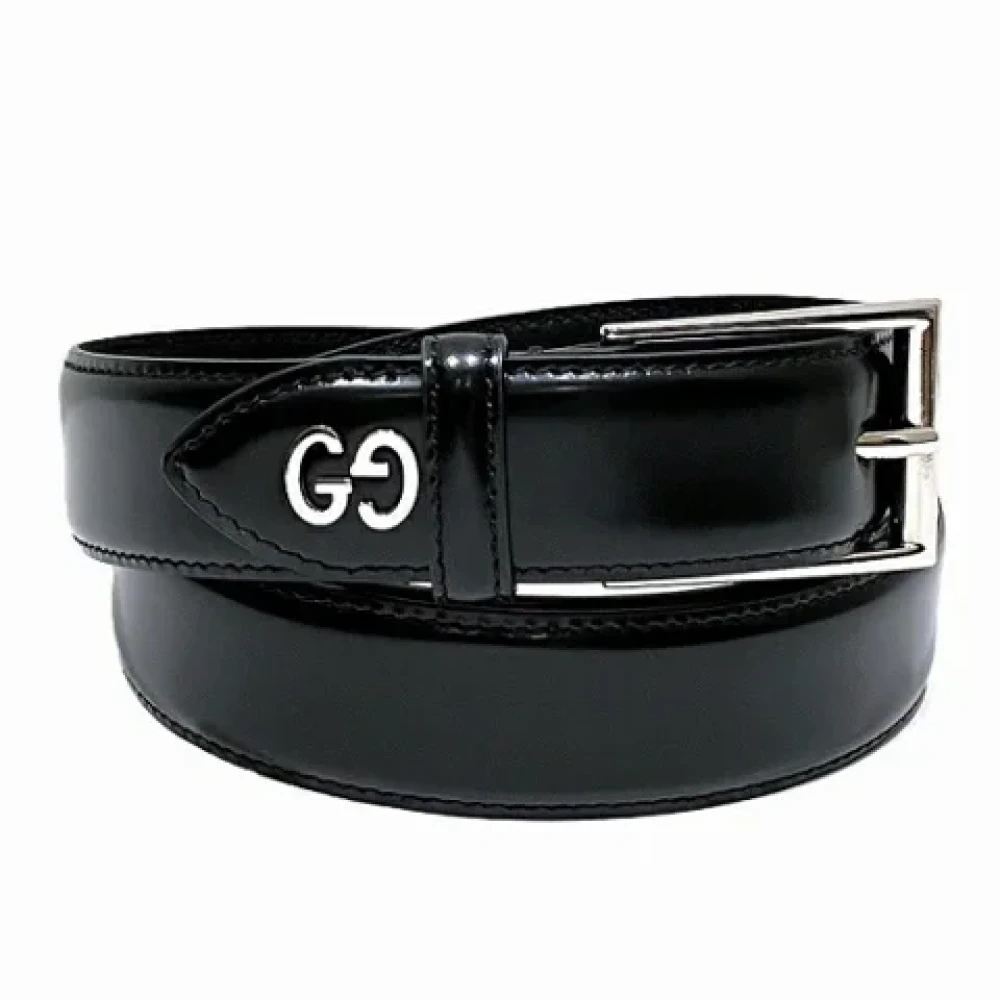 Gucci Vintage Pre-owned Leather belts Black Heren