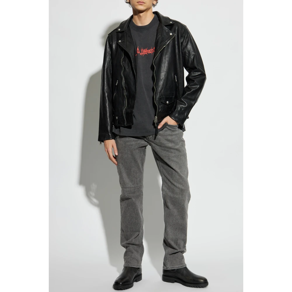 AllSaints Leren Jack Milo Black Heren