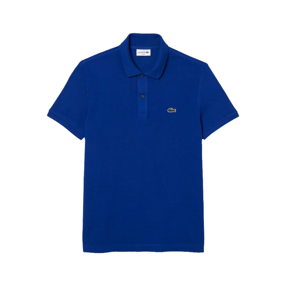 Lacoste Blå Polo Tröja Klassisk Stil Blue, Herr