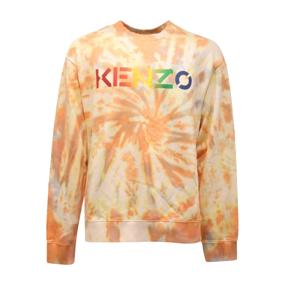 Kenzo Orange Klassisk Logotyp Sweatshirt