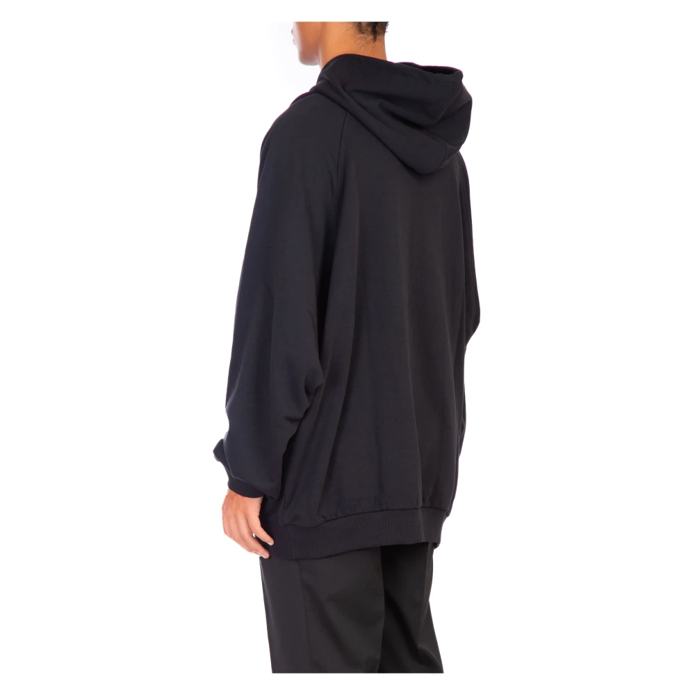Fred Perry RS Patches Oversize Hoodie Black Heren