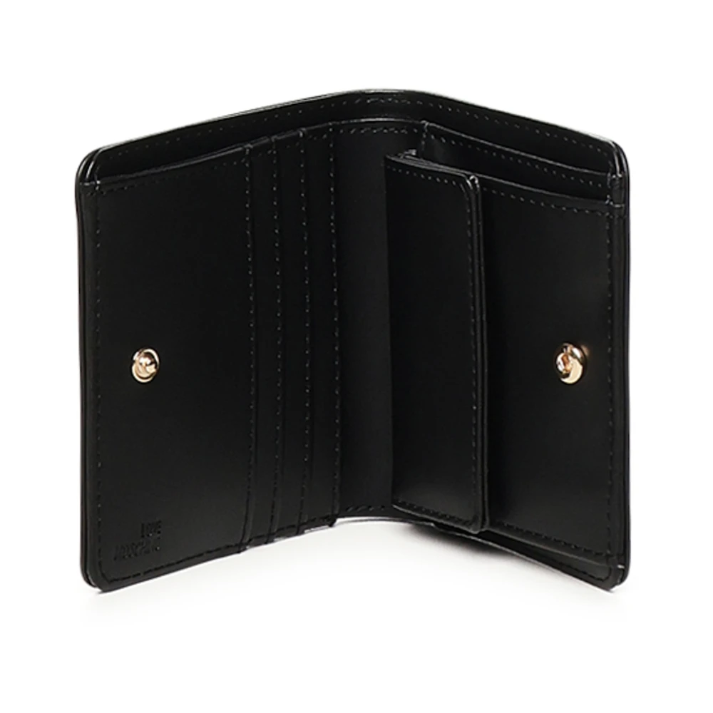 Love Moschino Zwarte Portemonnee met Logodetail Black Dames