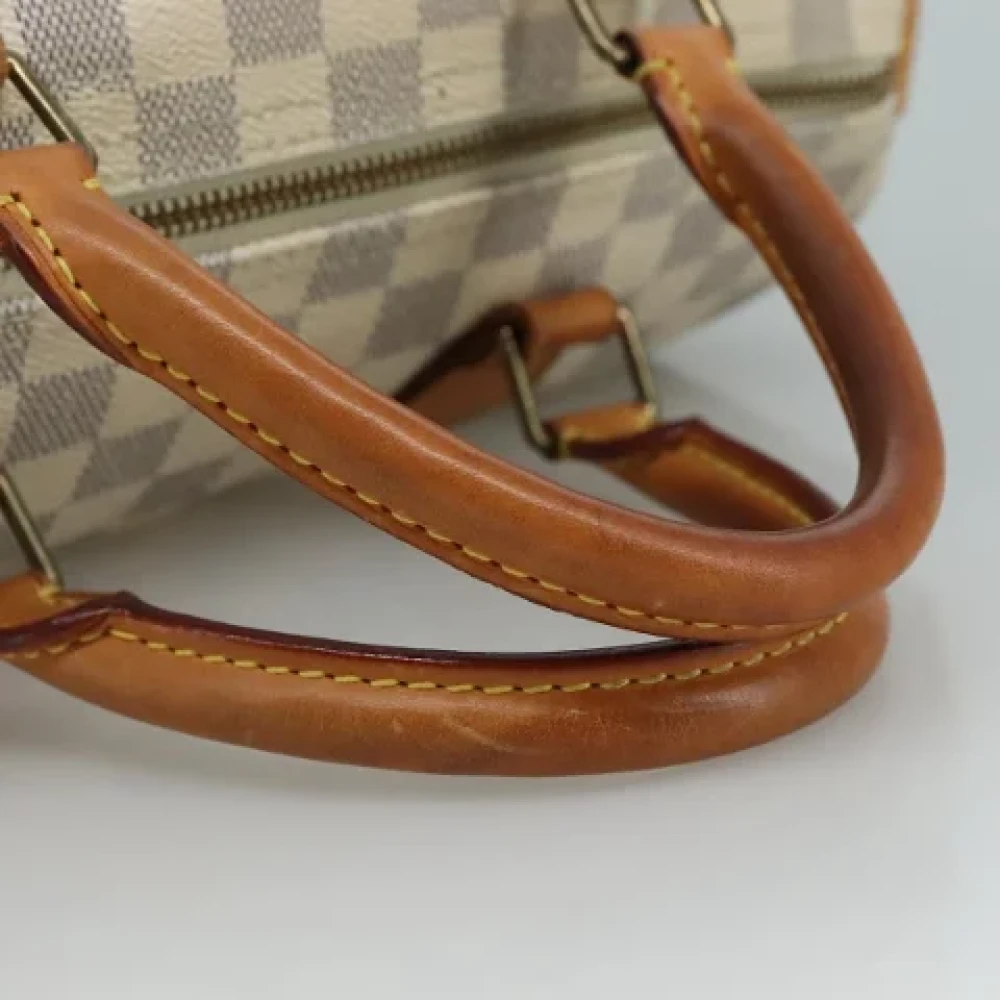 Louis Vuitton Vintage Pre-owned Canvas handbags White Dames