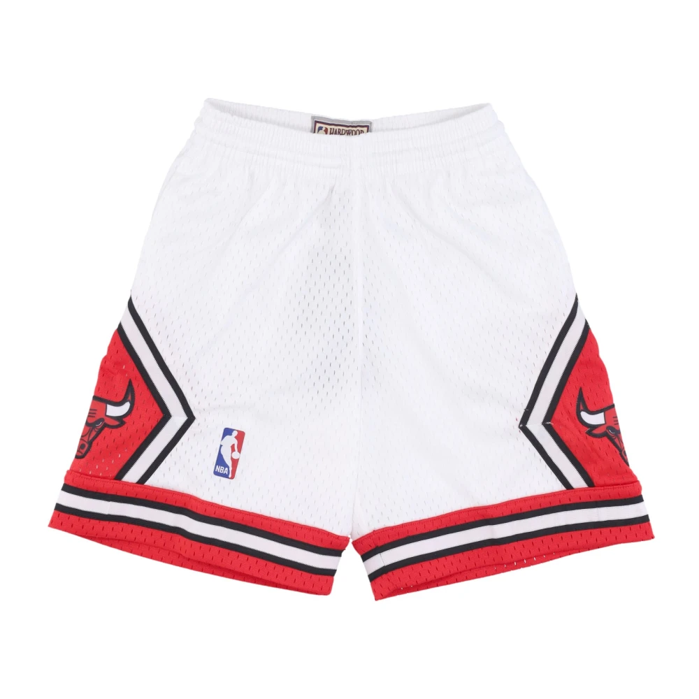 Mitchell & Ness NBA Swingman Basketball Shorts Original Team Colors White Heren