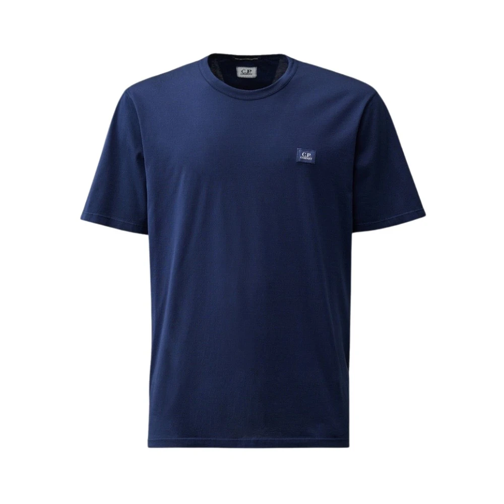 C.P. Company Blauwe Estate T-shirt Lichtgewicht Katoen Blue Heren