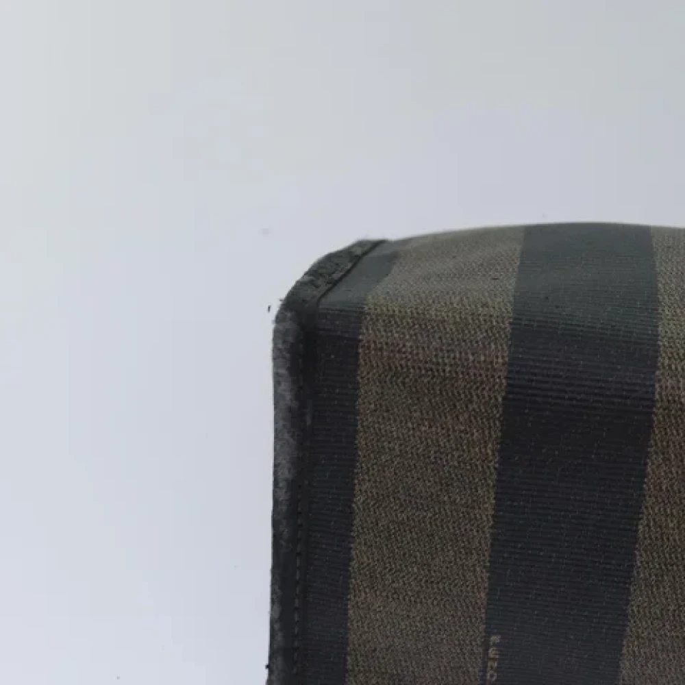 Fendi Vintage Pre-owned Canvas clutches Black Dames