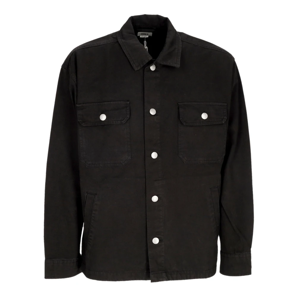 Obey Zwarte Shirtjas met Kraag Black Heren
