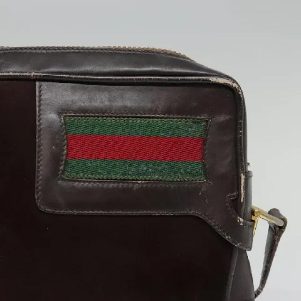 Gucci Vintage Pre-owned Suede gucci-bags Brown Dames