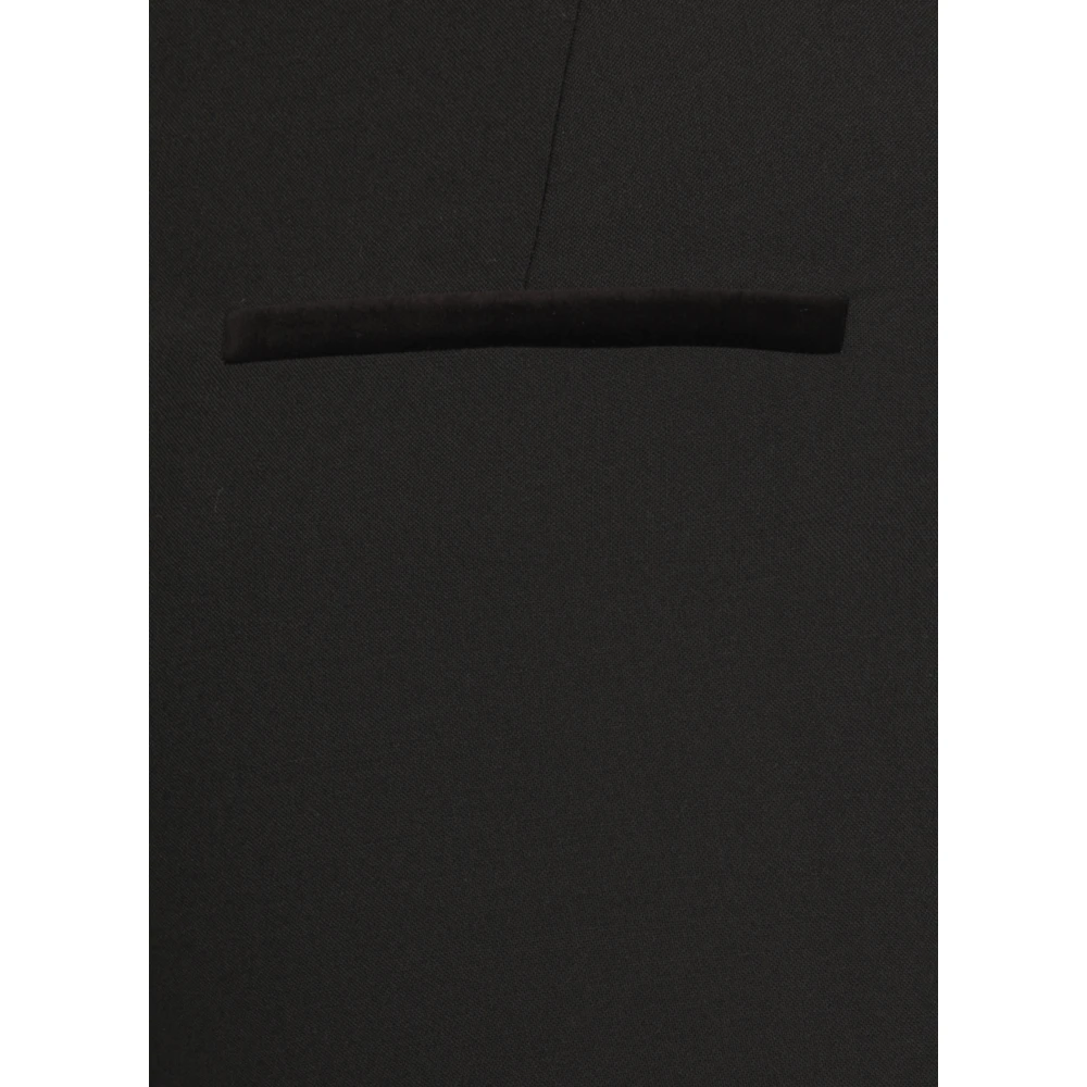 Antonelli Firenze Zwarte wollen blend hoge taille broek Black Dames
