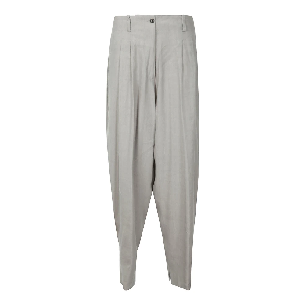 Quira Wide Trousers Gray Dames