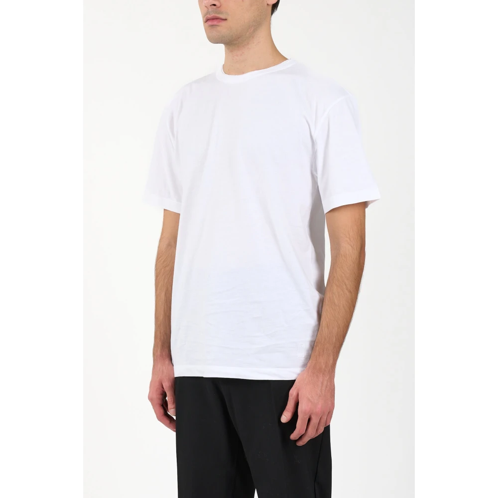 Mauro Grifoni Katoenen T-shirt met Ronde Hals White Heren