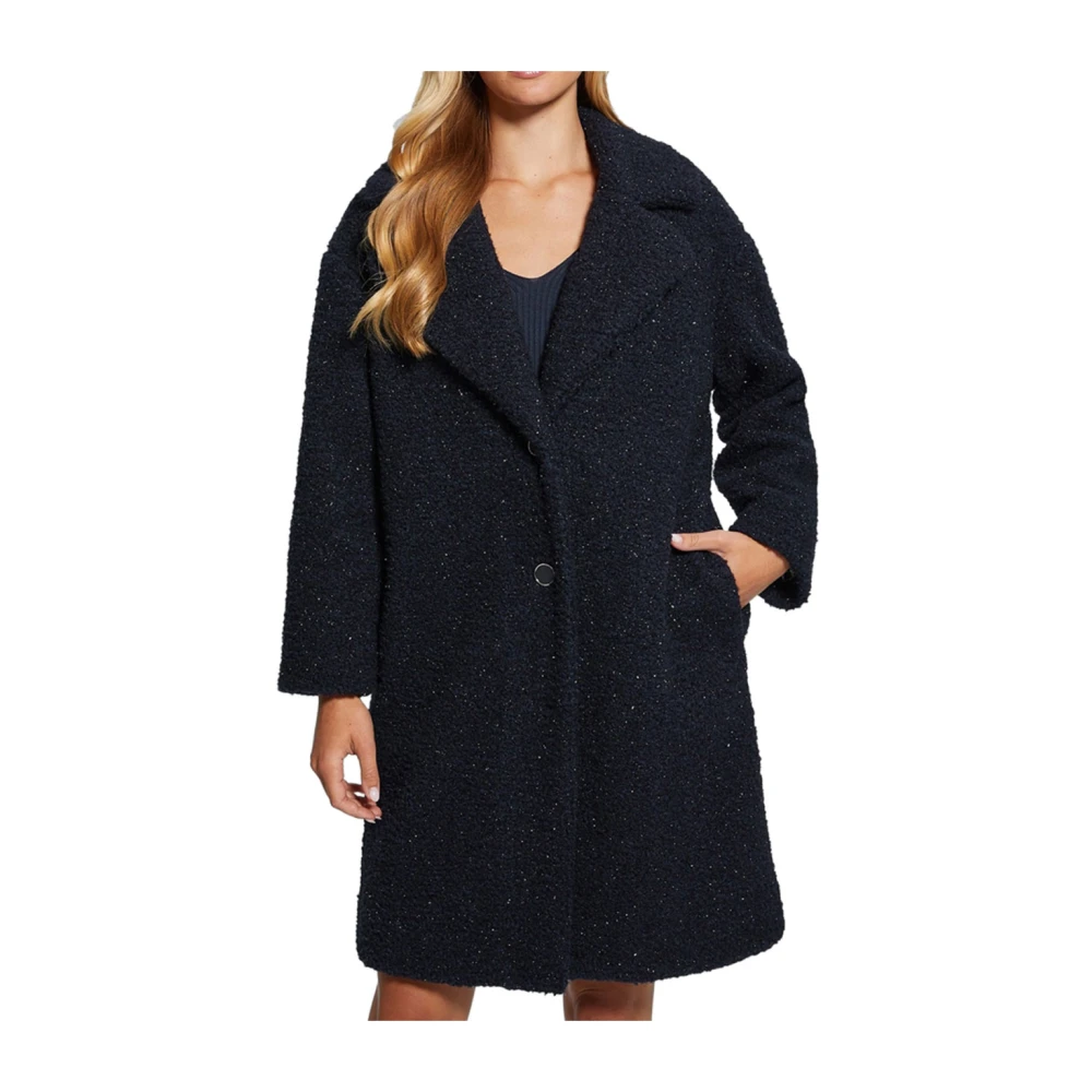 Guess Donkerblauwe Lurex Jas Berenice Blue Dames