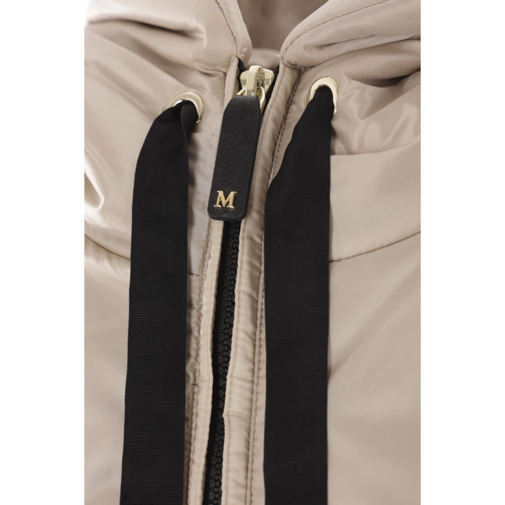 Max Mara Waterafstotende Hoodie Jas Brown Dames