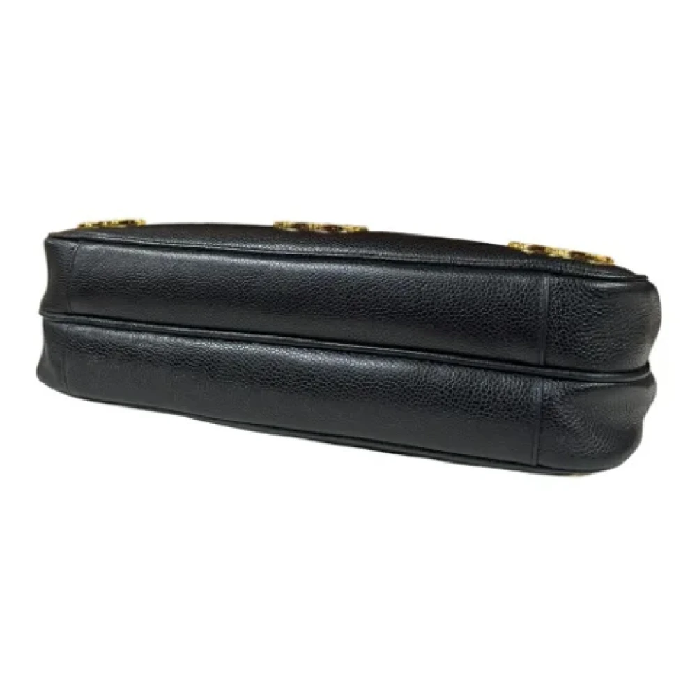 Chanel Vintage Pre-owned Leather totes Black Dames