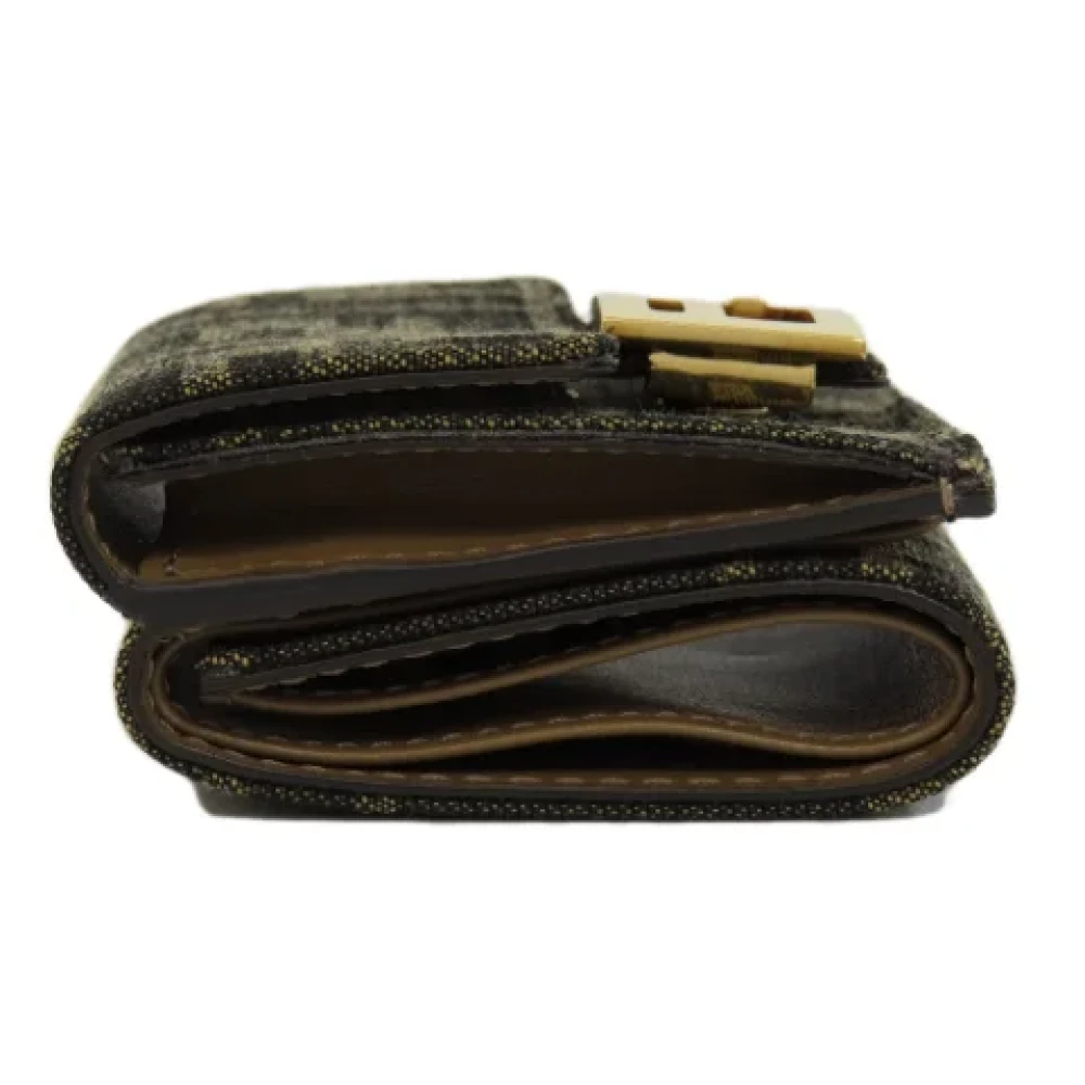 Fendi Vintage Pre-owned Canvas wallets Brown Dames
