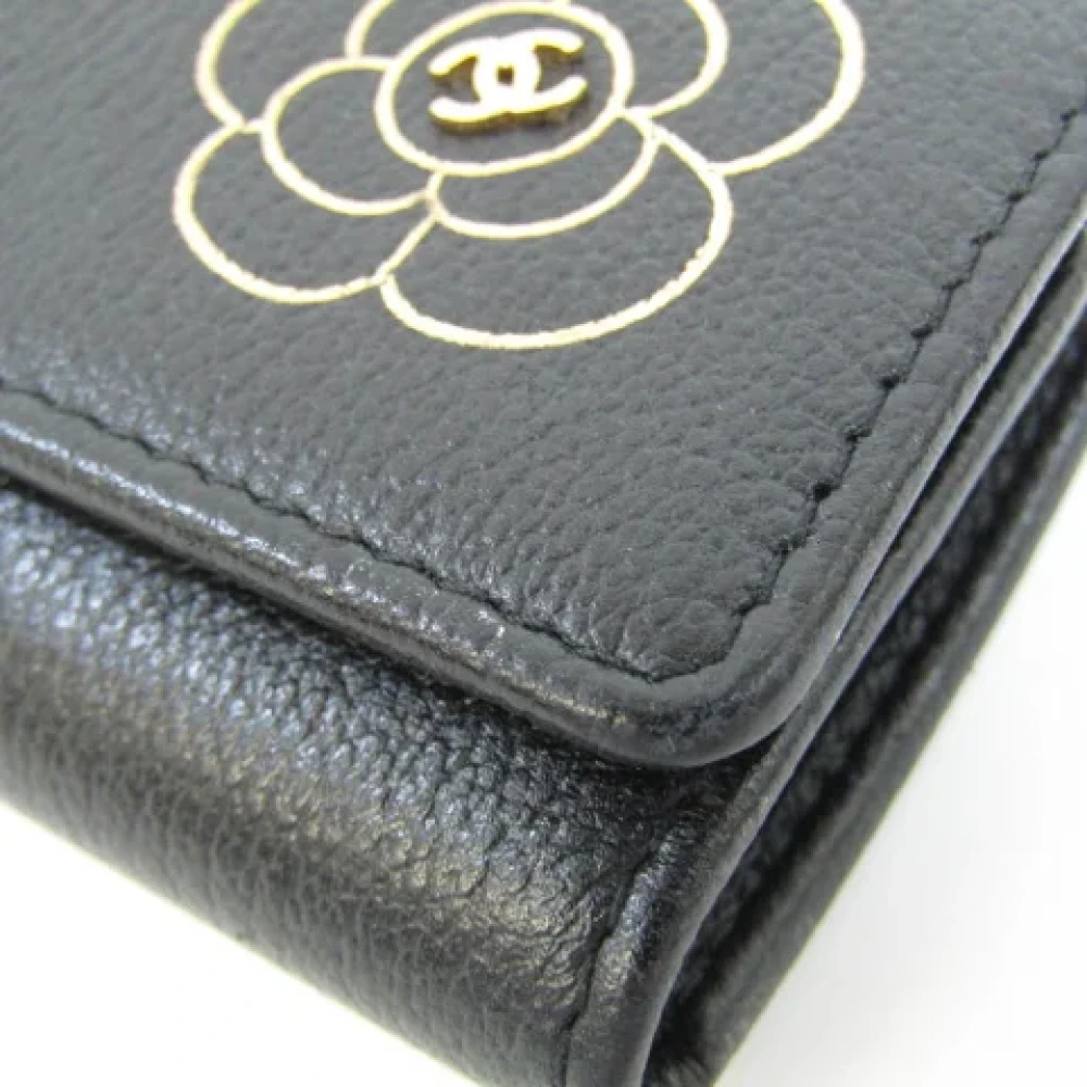 Chanel Vintage Pre-owned Leather home-office Black Dames