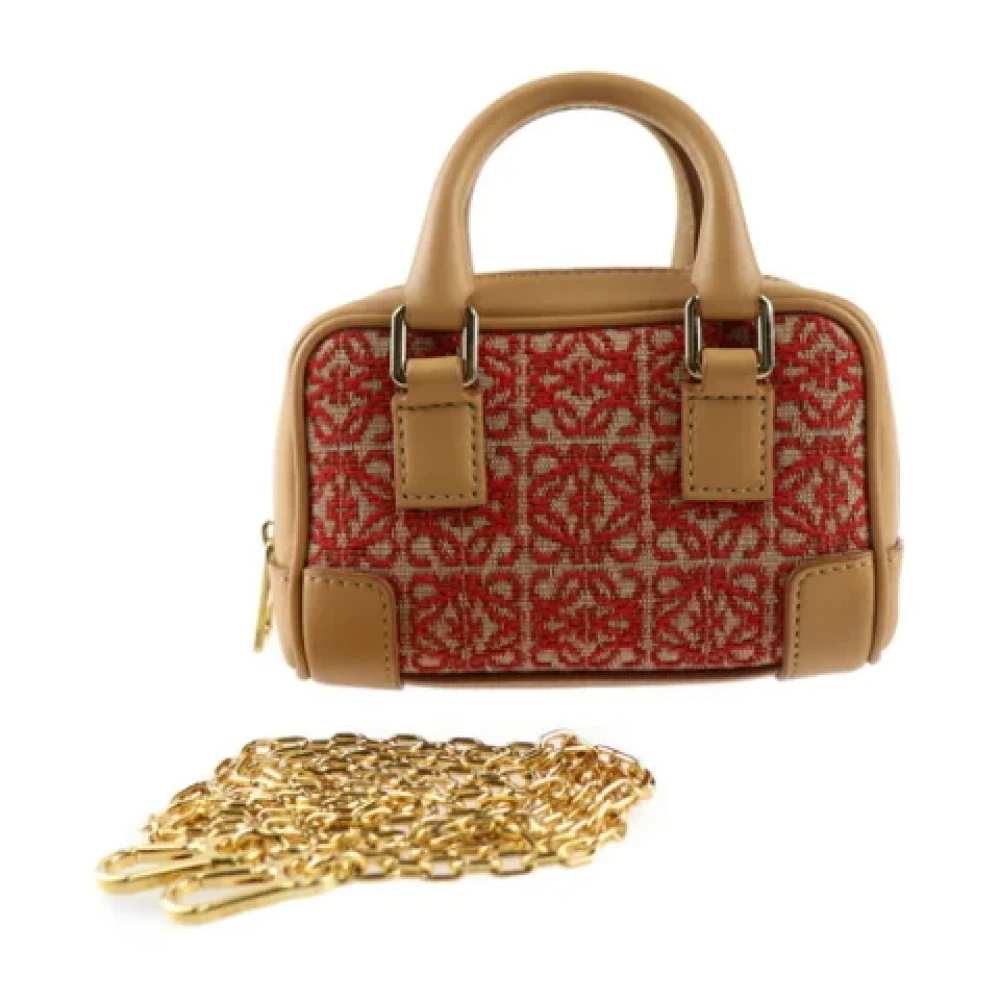 Loewe Pre-owned Canvas handbags Red Dames