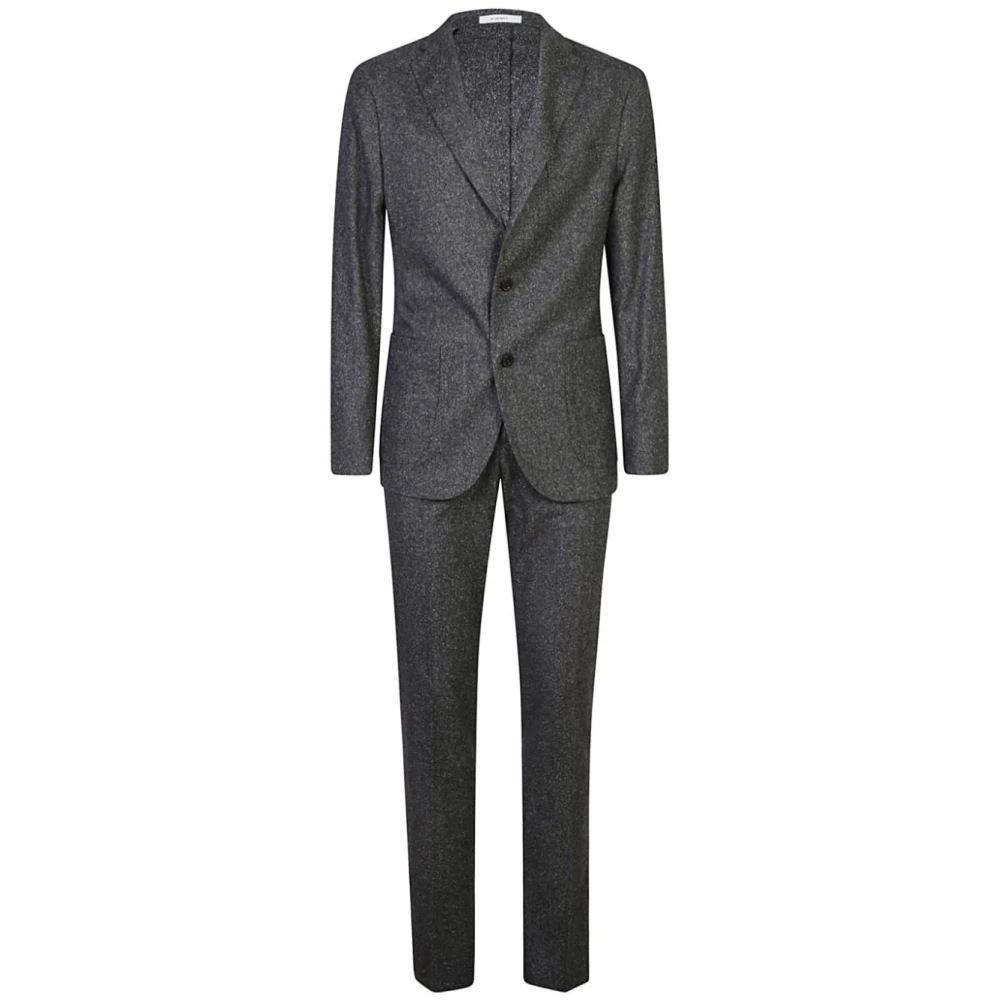 Boglioli Grå Ull Blazer Kostym Set Gray, Herr